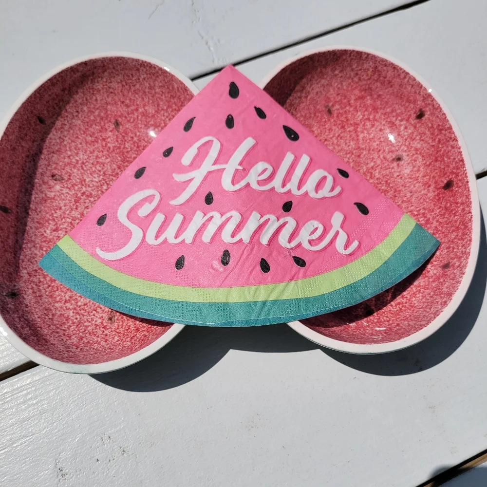 Vintage Shafford Original Watermelon Bowls (2) ~ Summer!🍉